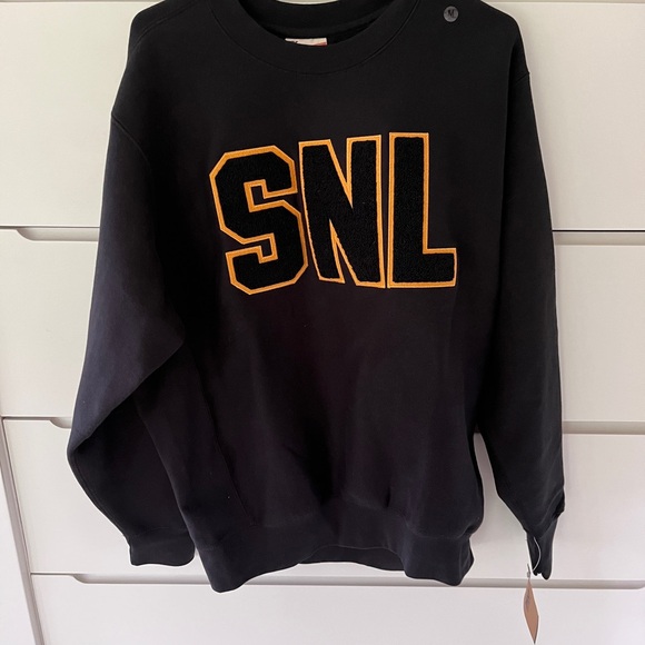 SNL 50 Black Gold Sweatshirt Medium Embroidered Limited Edition 1975 - 2025 - Picture 2 of 10